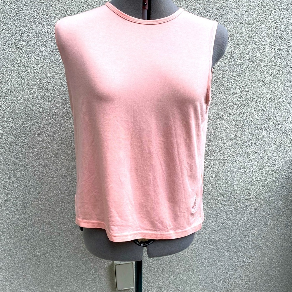 Kangol cotton blend sleeveless women’s pink tank top size large